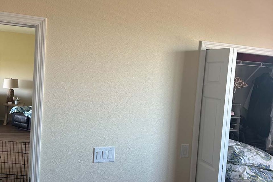 Wall before
