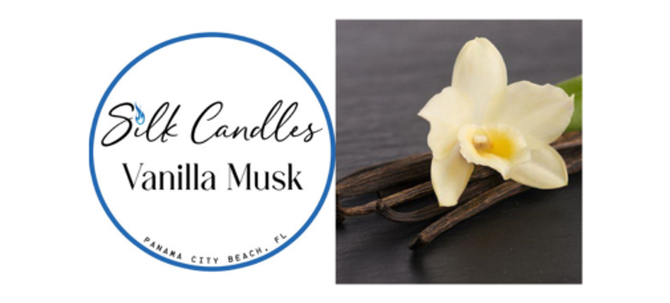 Silk candles vanilla musk