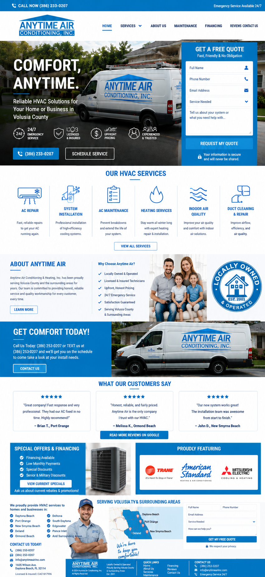 Anytime air conditioning corrected colors mockup