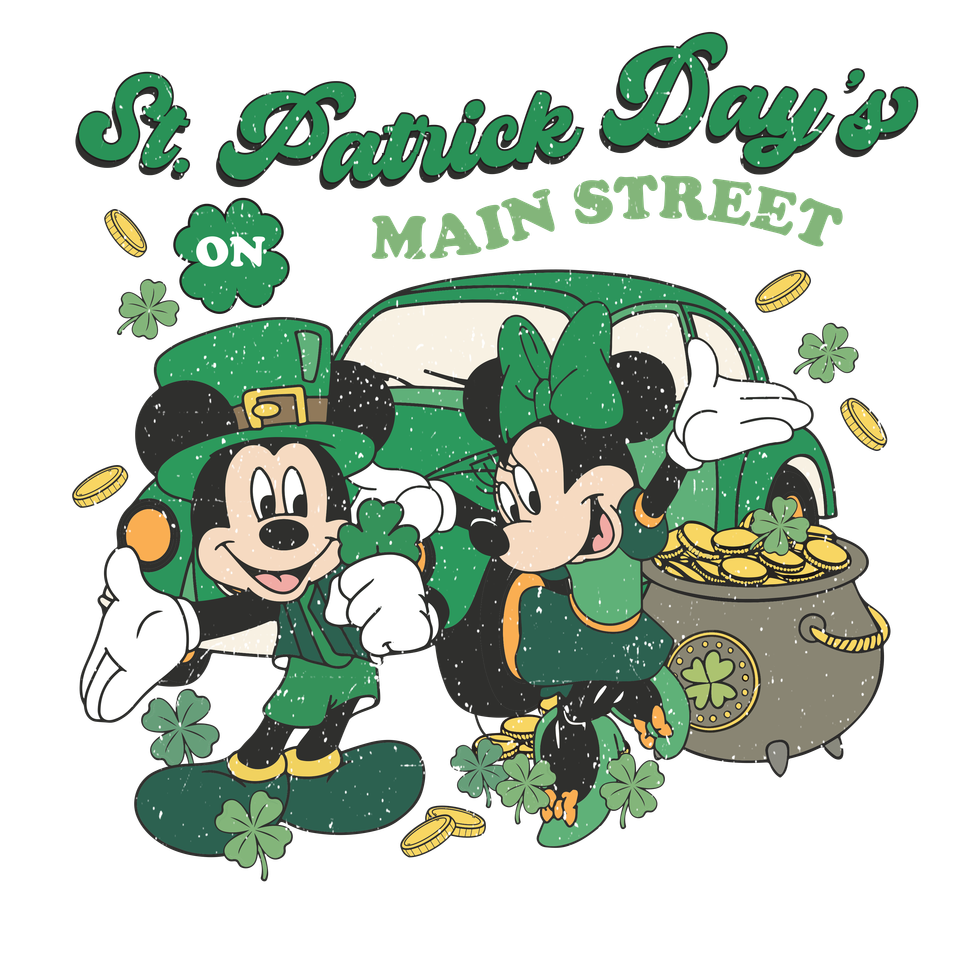 Stp   0063 seasons st patrick’s day mickey and minnie