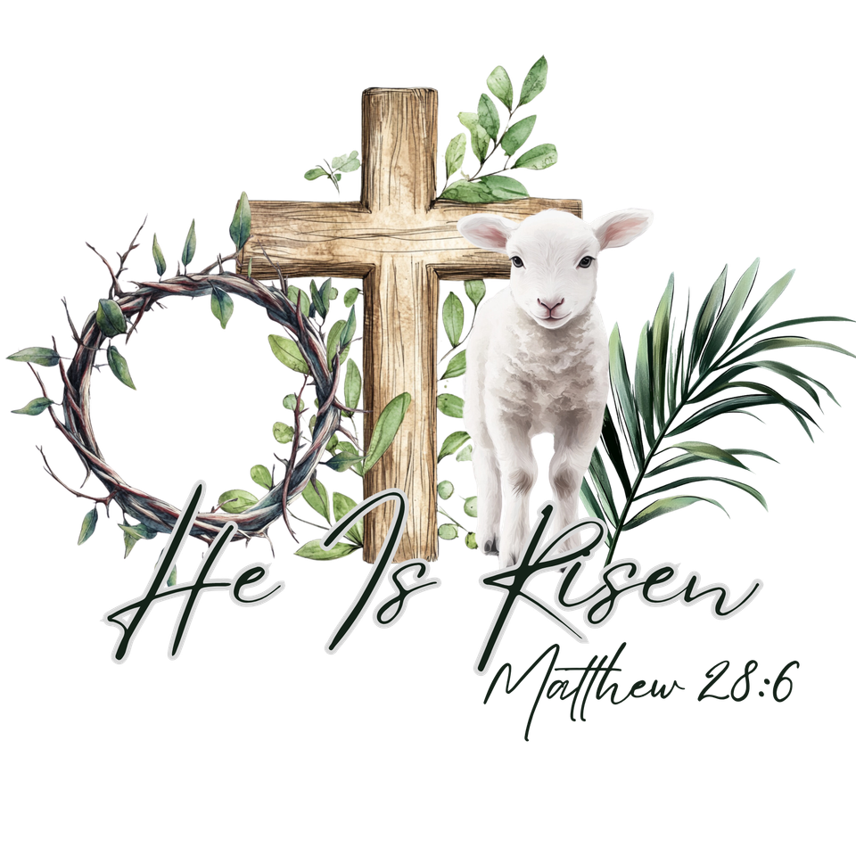 Eas   0025 seasons   easter crown cross lamb
