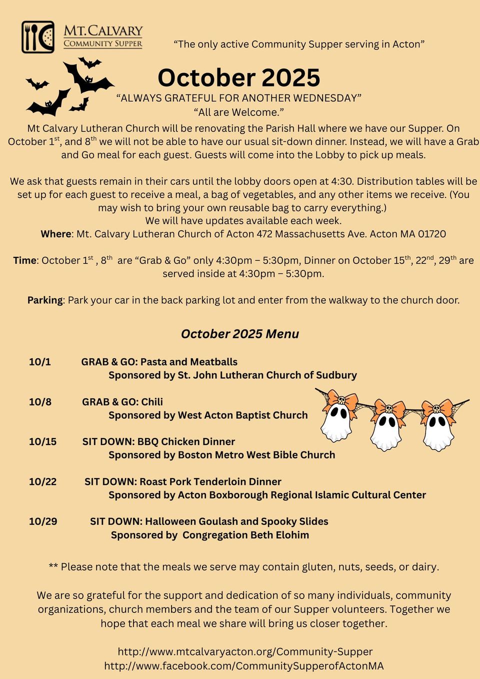 Mt calvary community supper