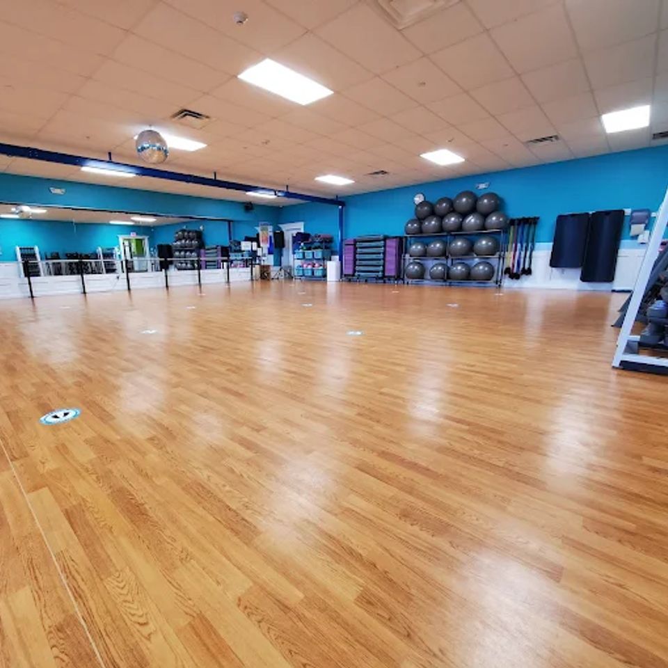 The 2500 square foot aerobics room at Maximus Gym in Riverhead