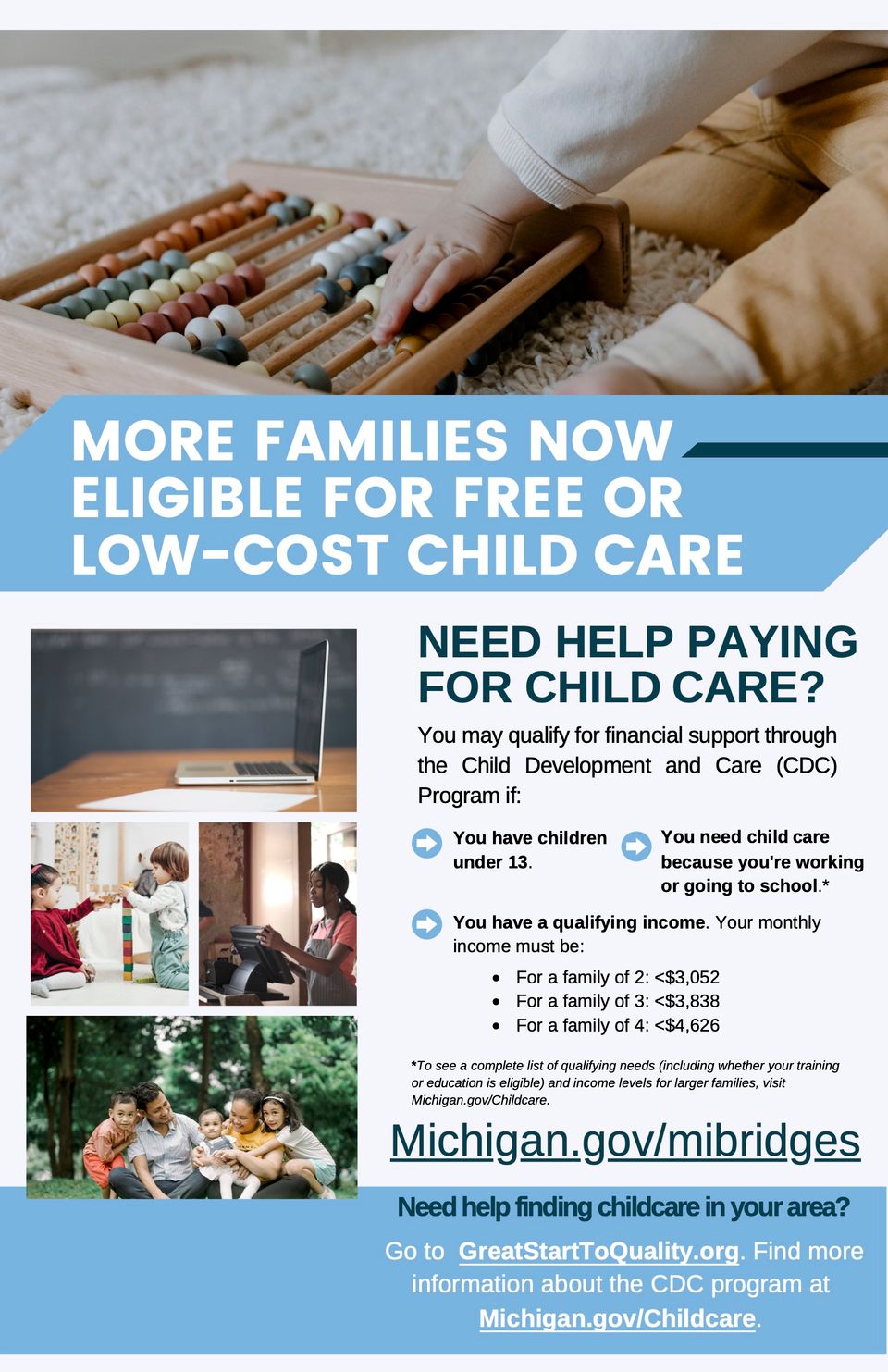 Child care handout for families