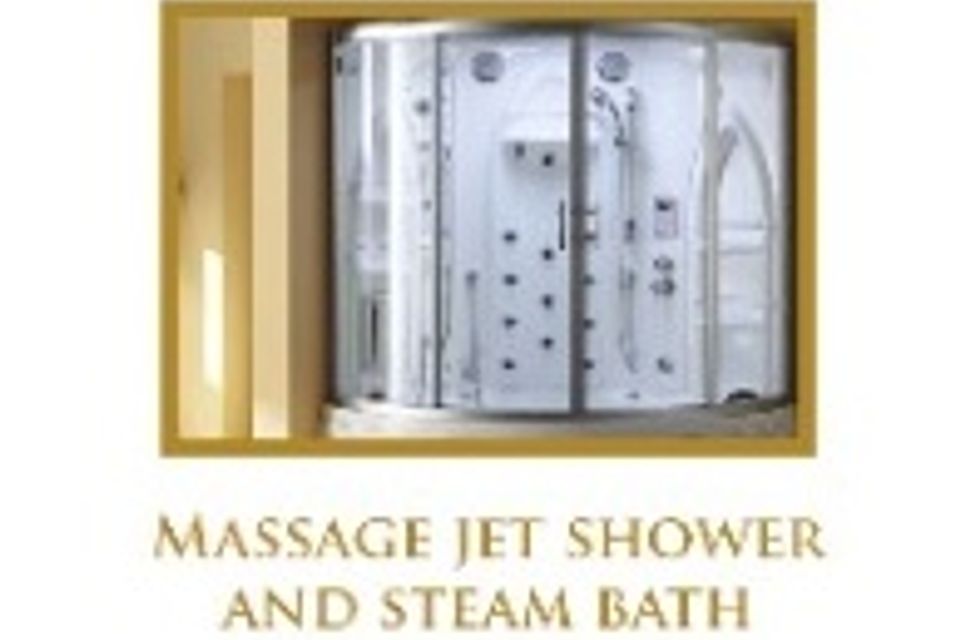 18. massage jet shower and steam bath