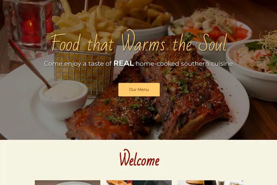 Soul food website template original
