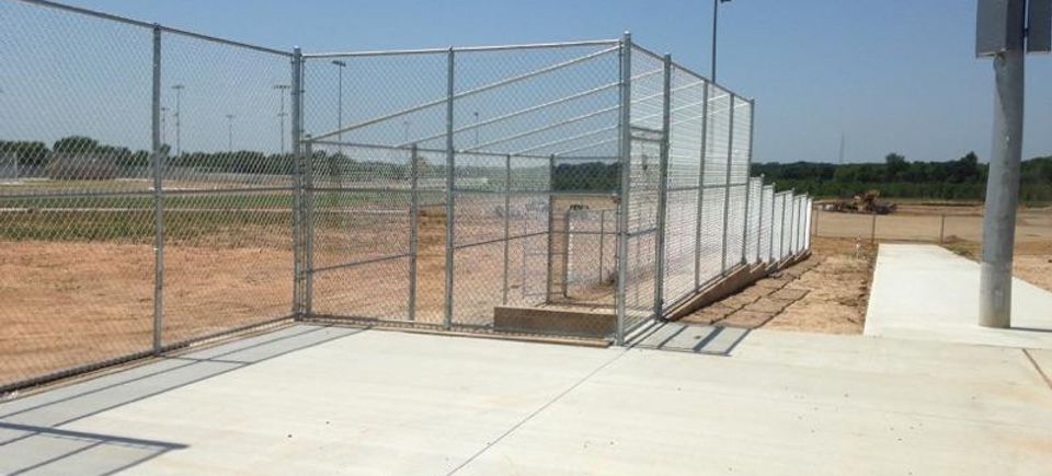 Dugout at baseball complex