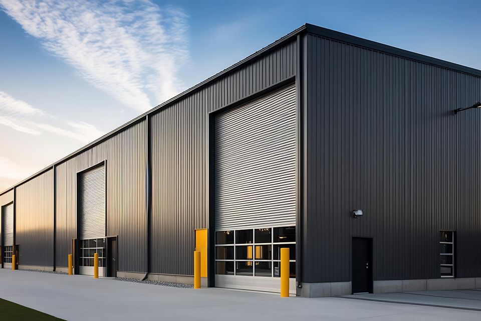 Industrial warehouse built by Q-Rock Builders for logistics and storage in Sullivan County, NY.