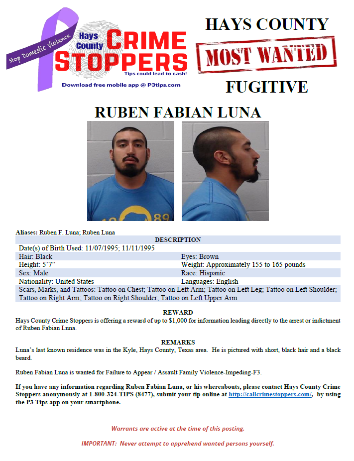 Luna most wanted poster