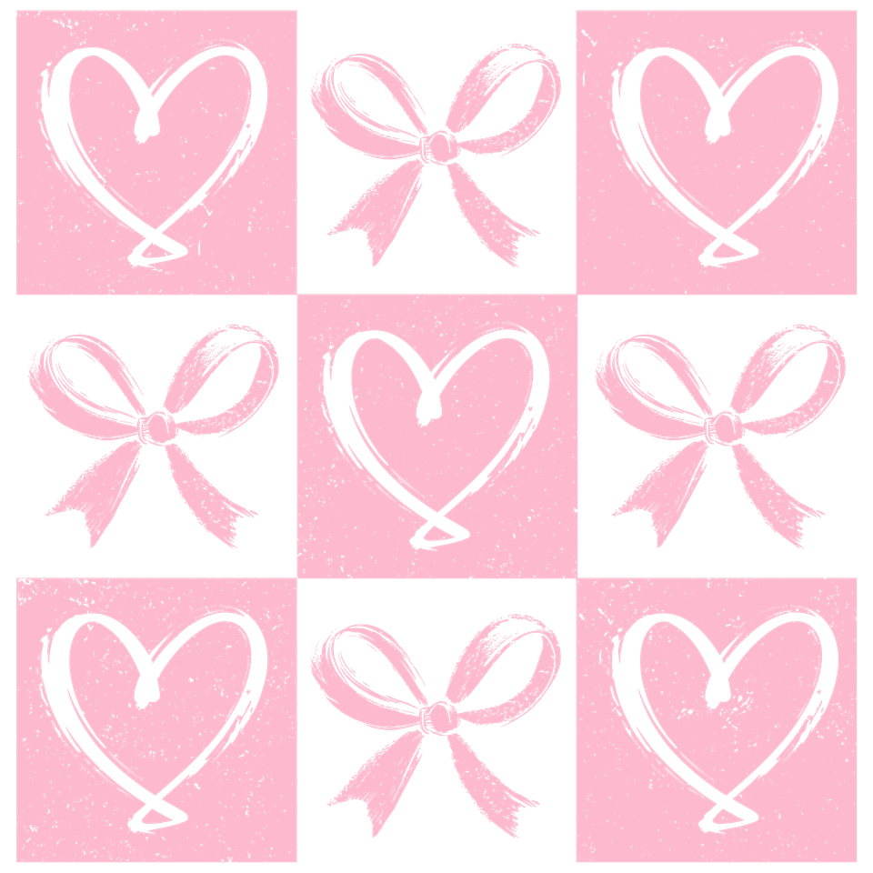 Val   0008 seasons   valentine’s day coquette pink heart and bows