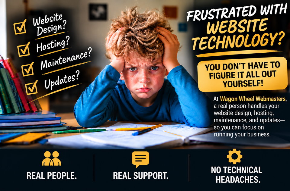 Frustrated with website technology 