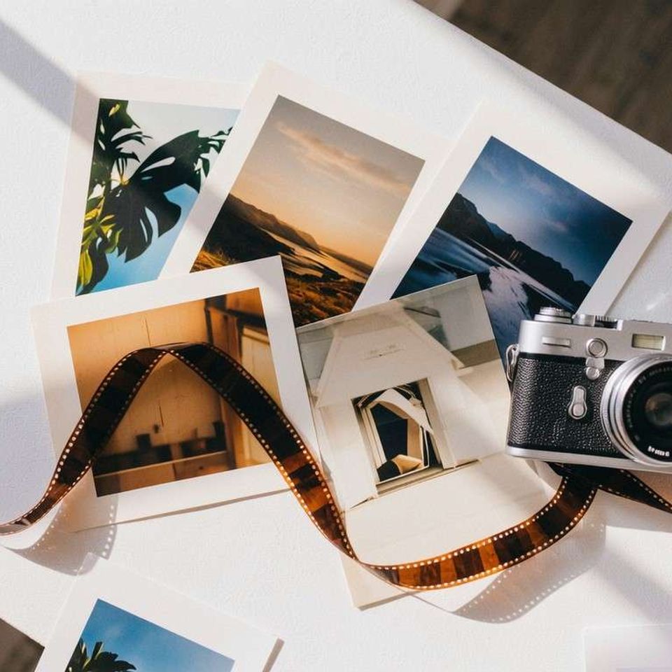 Stockcake stack of polaroid pictures collections 1765413831