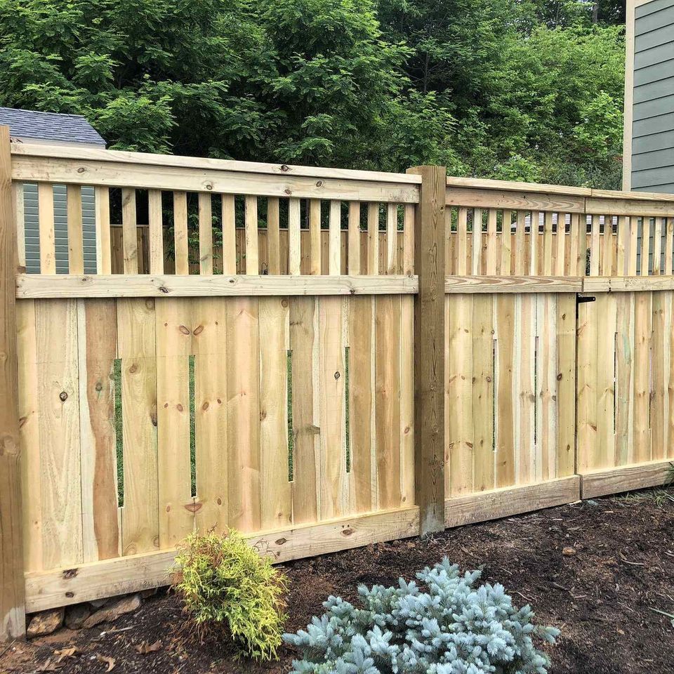 Wood fence