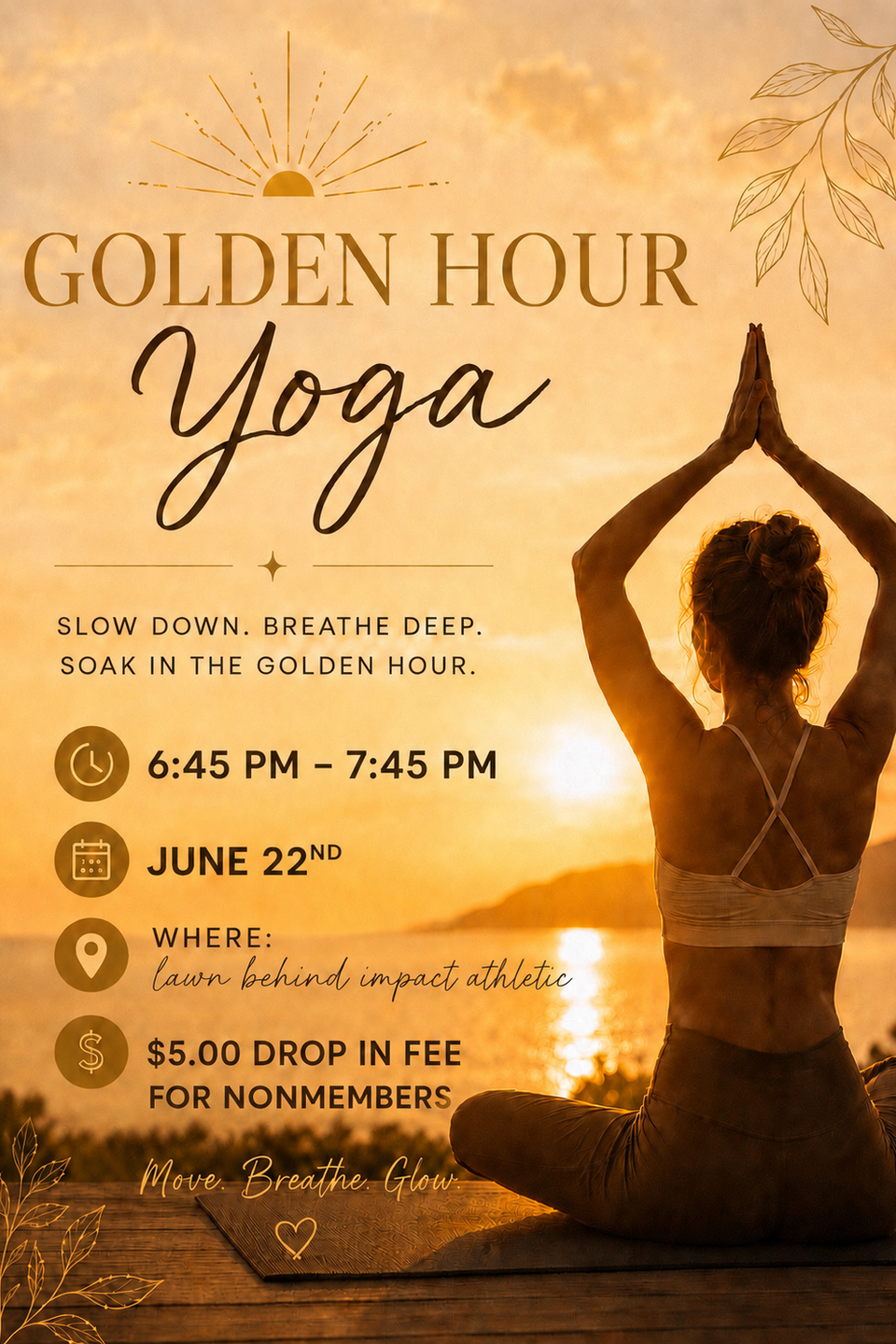 Evening yoga