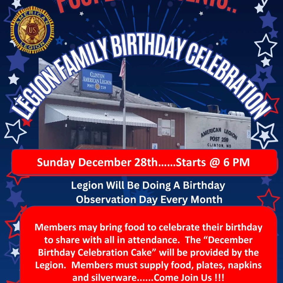 December birthday flyer