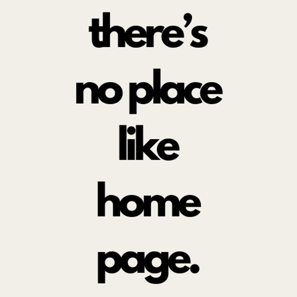 Home page