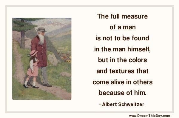 The full measure of a man