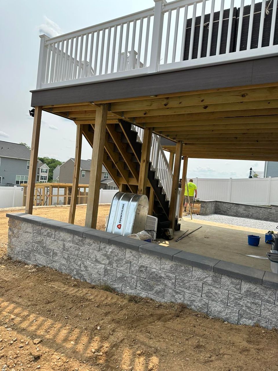 J's property maintenance retaining wall concrete lebanon