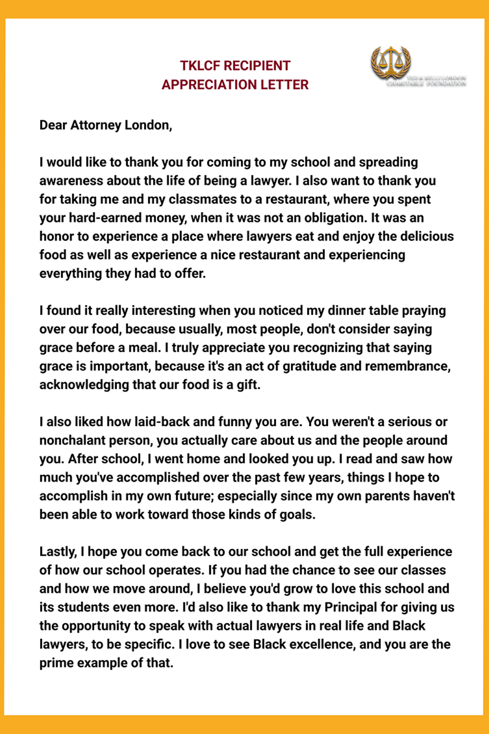 Tklcf appreciation letter 3