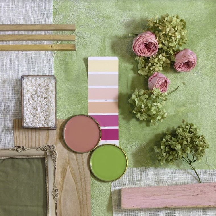 Pink mood board