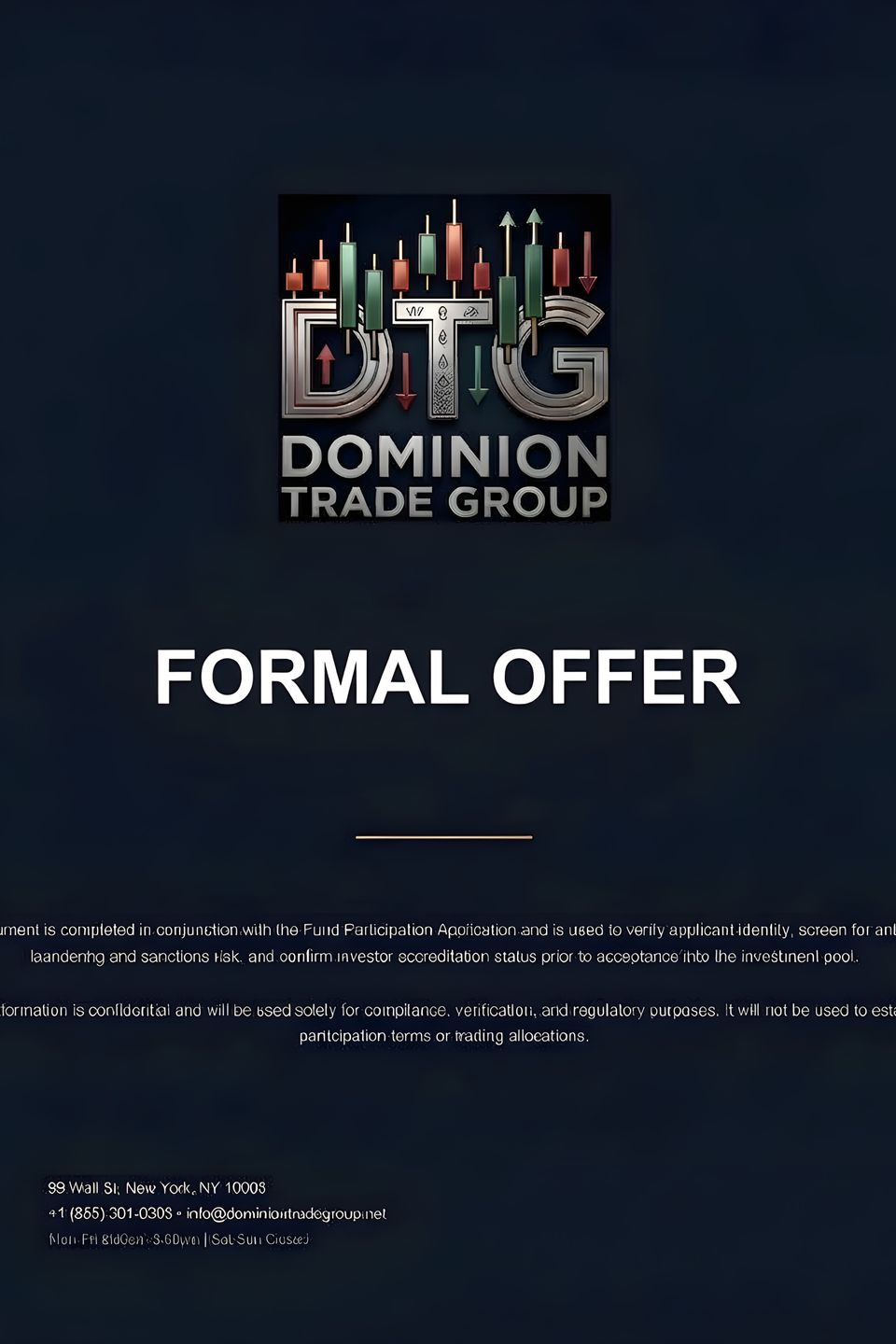 Dtg formal offer