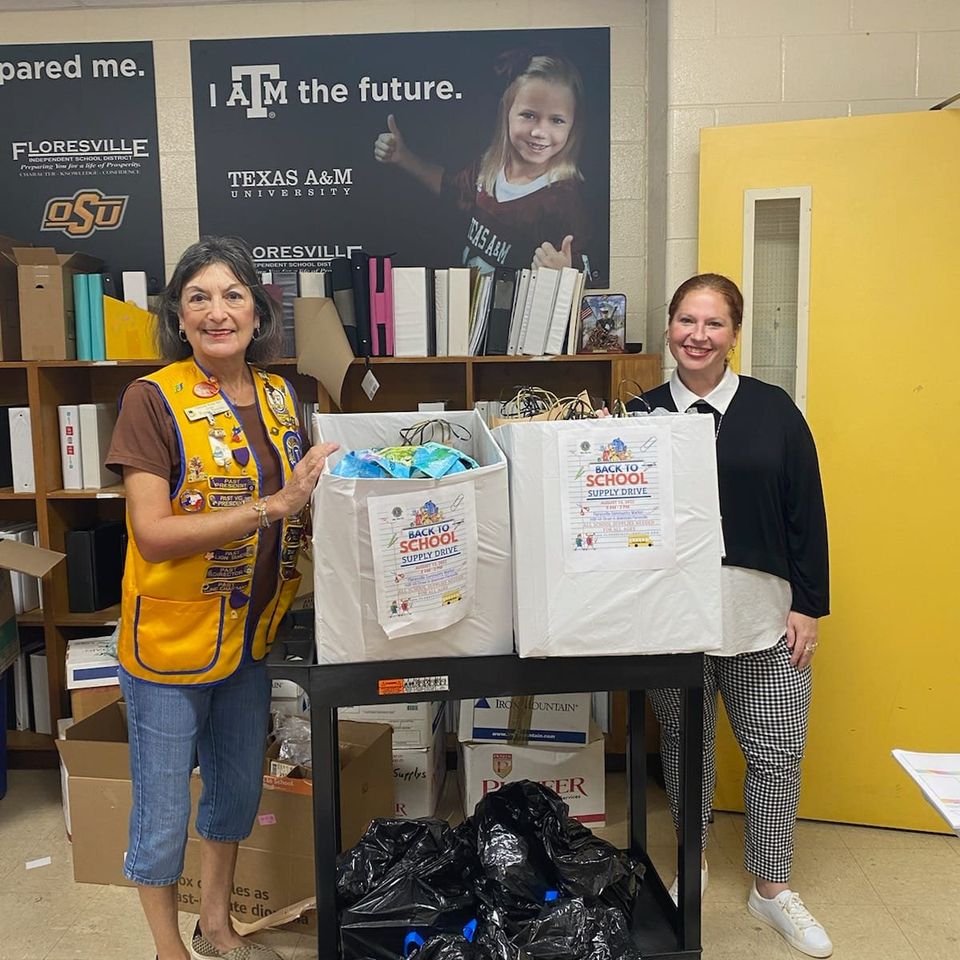 School supply donation pic aug 2022