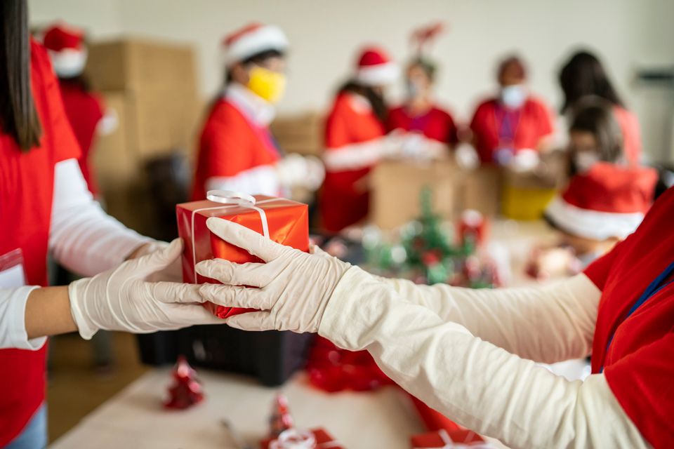 Christmas volunteering donations