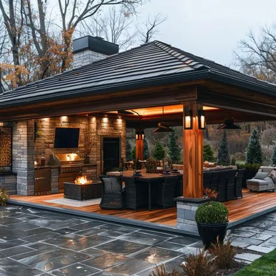 Winnetka-outdoor-kitchen-pavillion