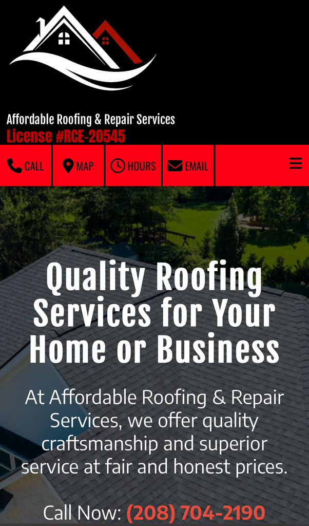 Affordable roofing and repair home