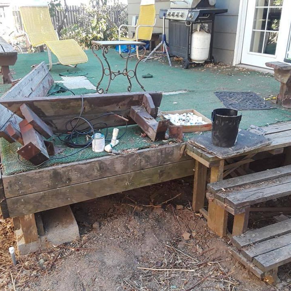Old deck | Platinum Concrete Construction Boise Idaho