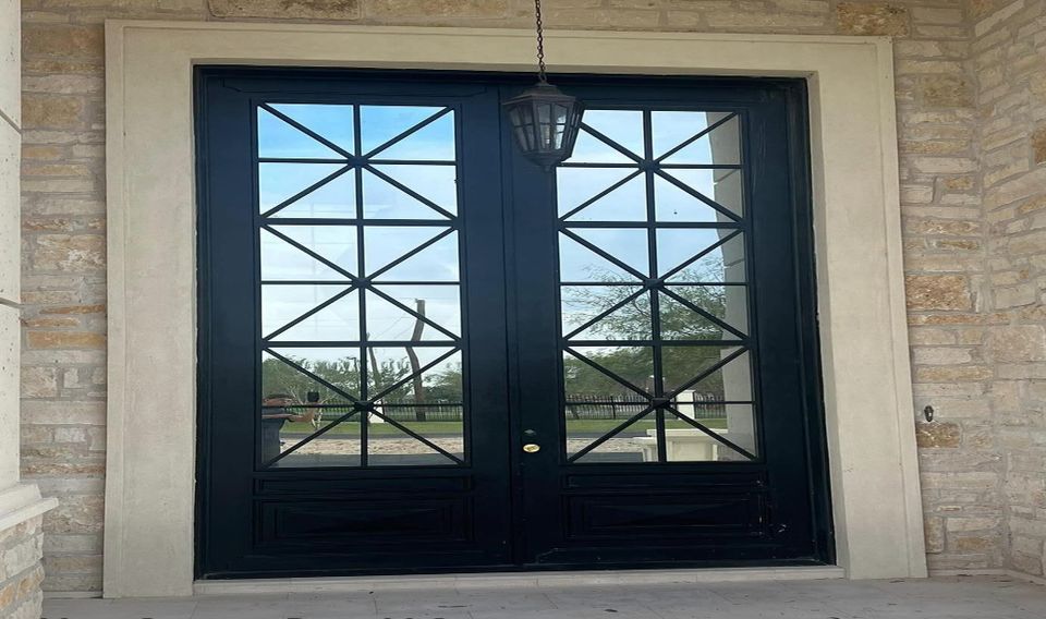 Exterior doors finished