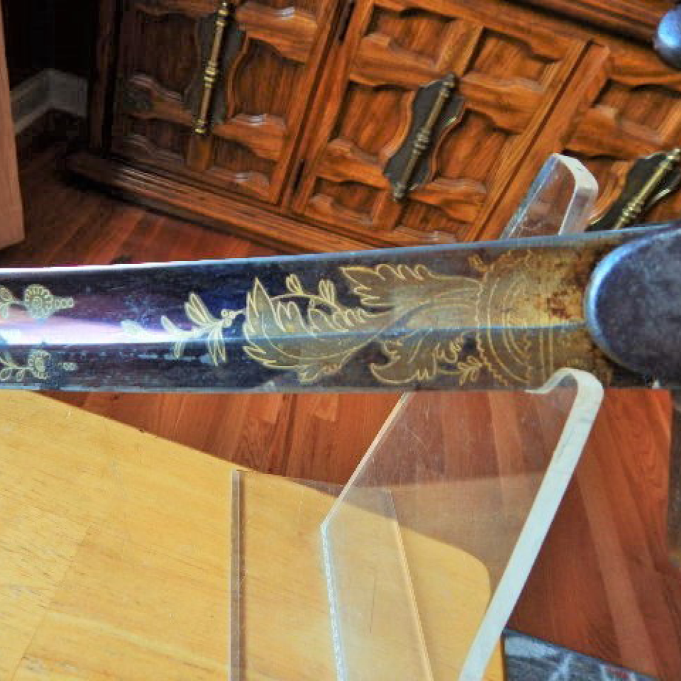 Rare mock horsehead pommel dragoon officer's sword files1820170913 26035 1wmoqsr