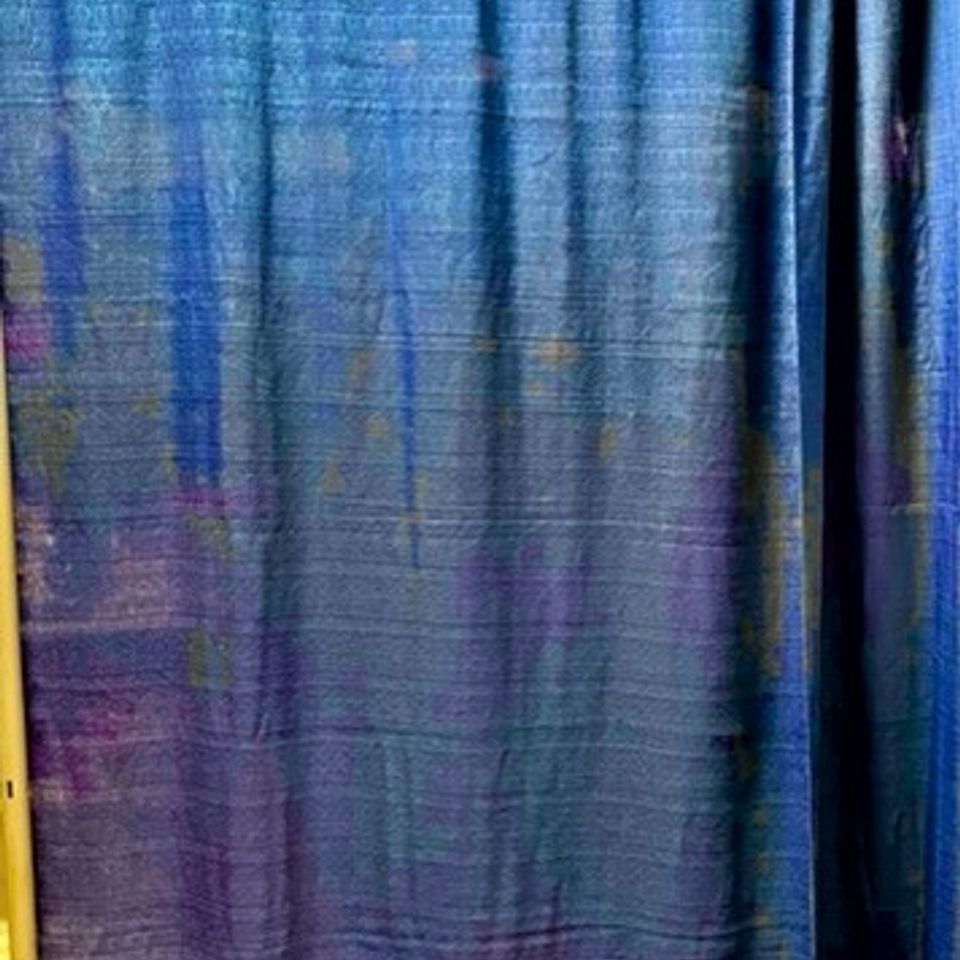 Blue drapes