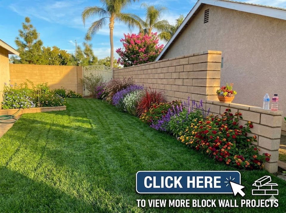Click Here to View More Block Wall Projects