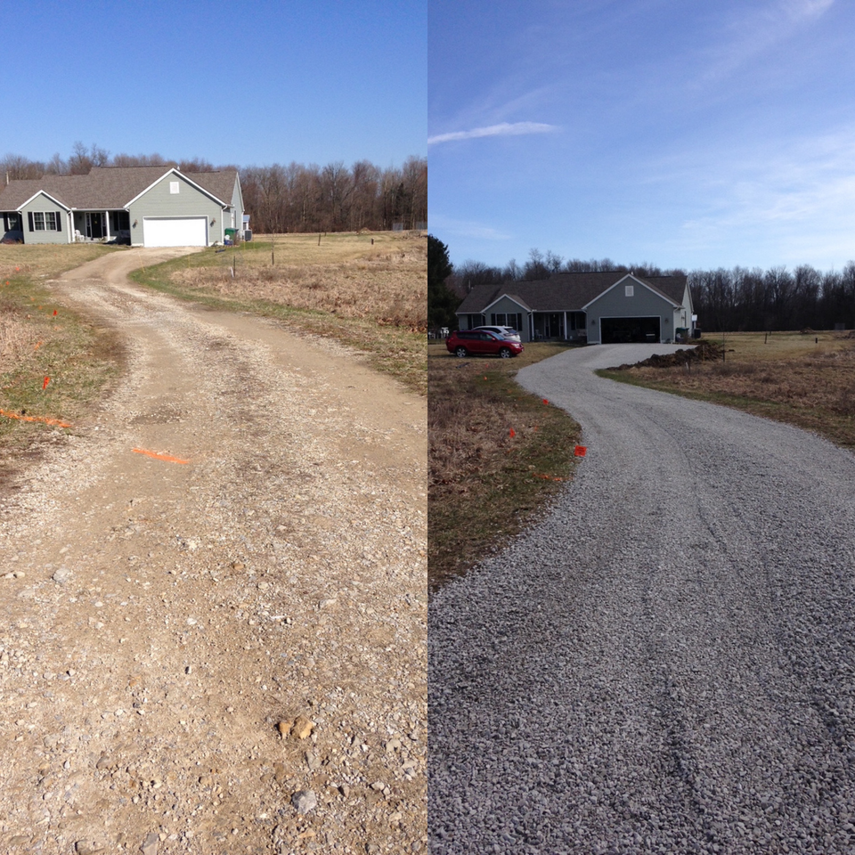 Mahaffey property services gravel driveway centerburg ohio