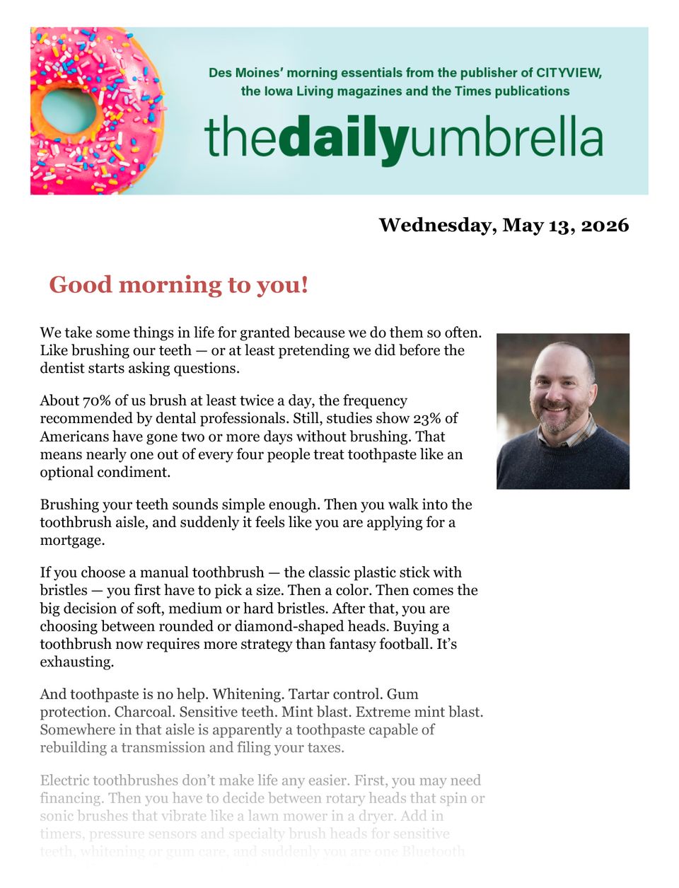 Daily umbrella may 13  iowa man wins  100k every year for life  fresh finds  what does a vegan zombie want to eat  1