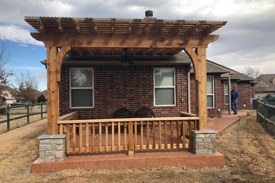 Select outdoor solutions  tulsa oklahoma  outdoor living pergolas shade structures  covered cedar pergola contractor builder construction company  photo jan 28  12 29 56 pm