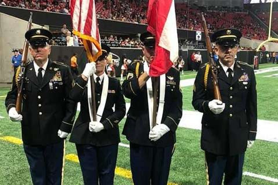 Georgia state guard color guard
