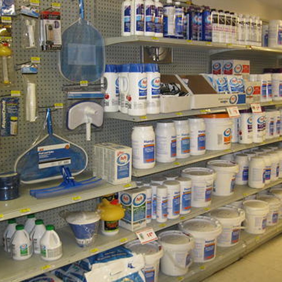 Pool supplies and water testing