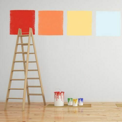 Paint squares on wall