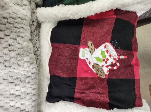 Embroidered blanket
