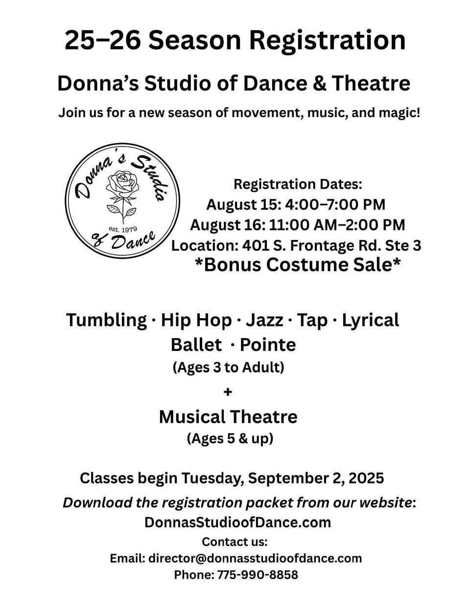Dsd reg. back to school flyer