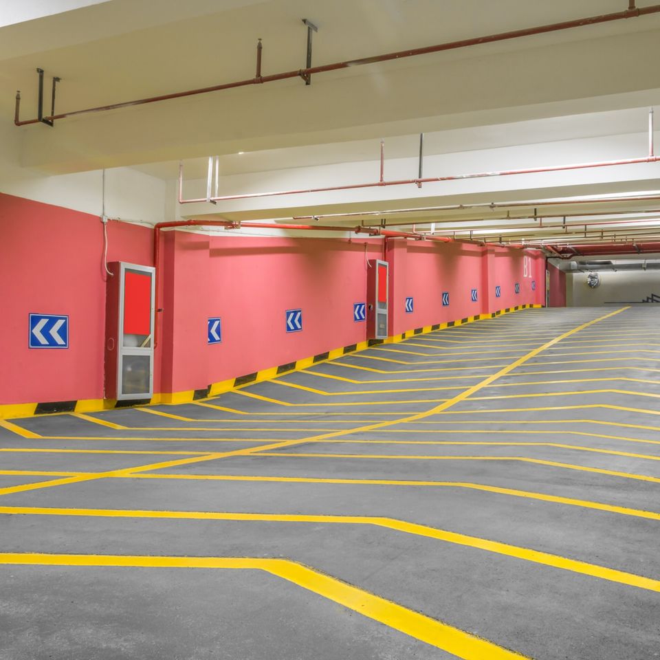 No parking and fire zone painting