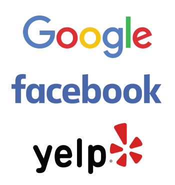 Google yelp facebook reviews