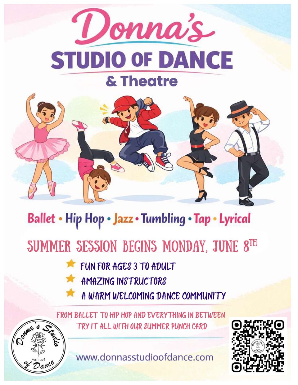 Donnas dance flyer 2026