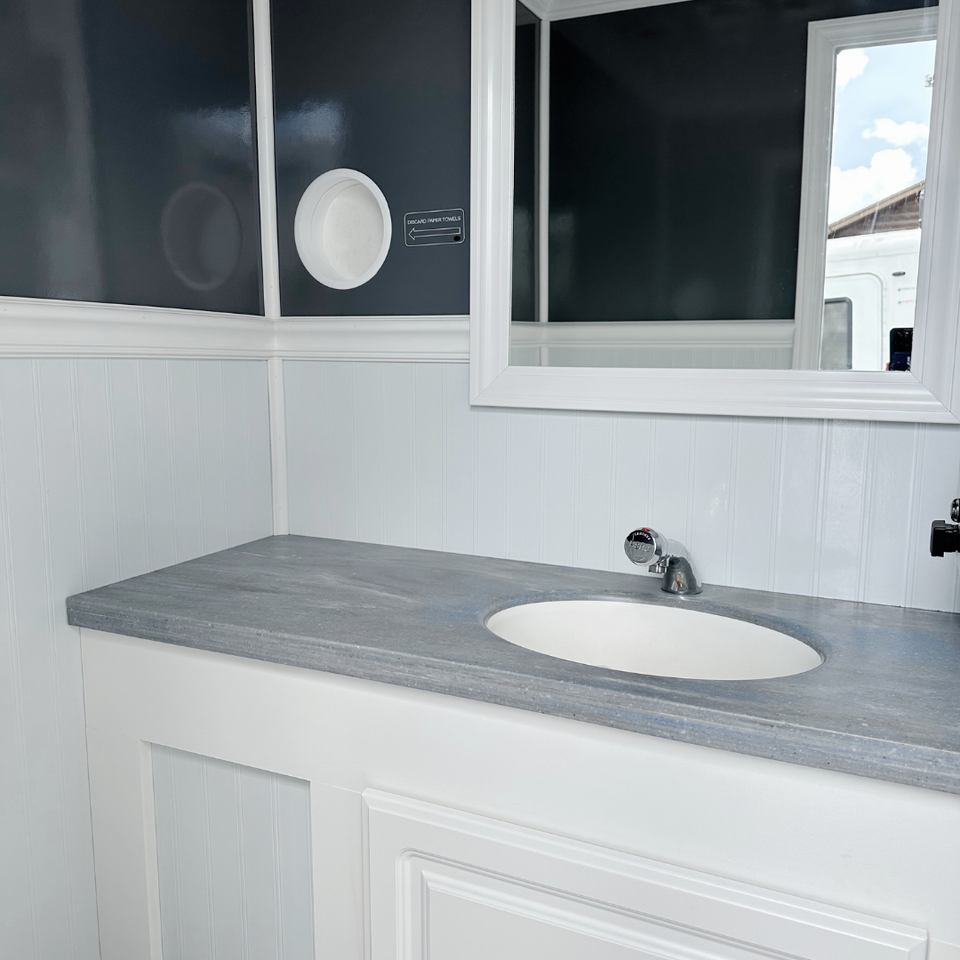 Restroom Trailer Interior