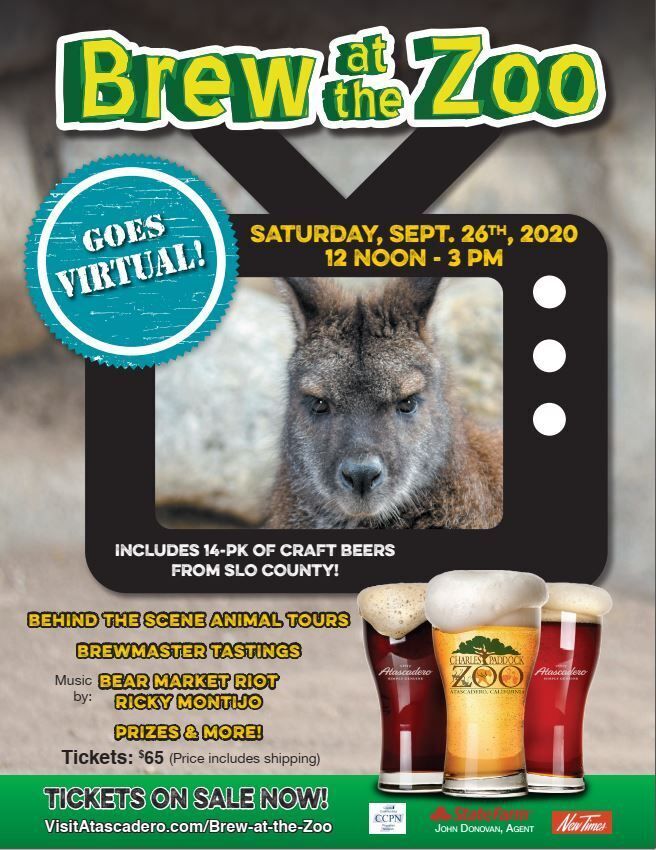 Brew at the zoo virtual flyer 2020