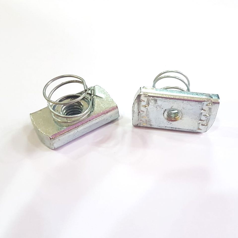 Zinc spring nuts