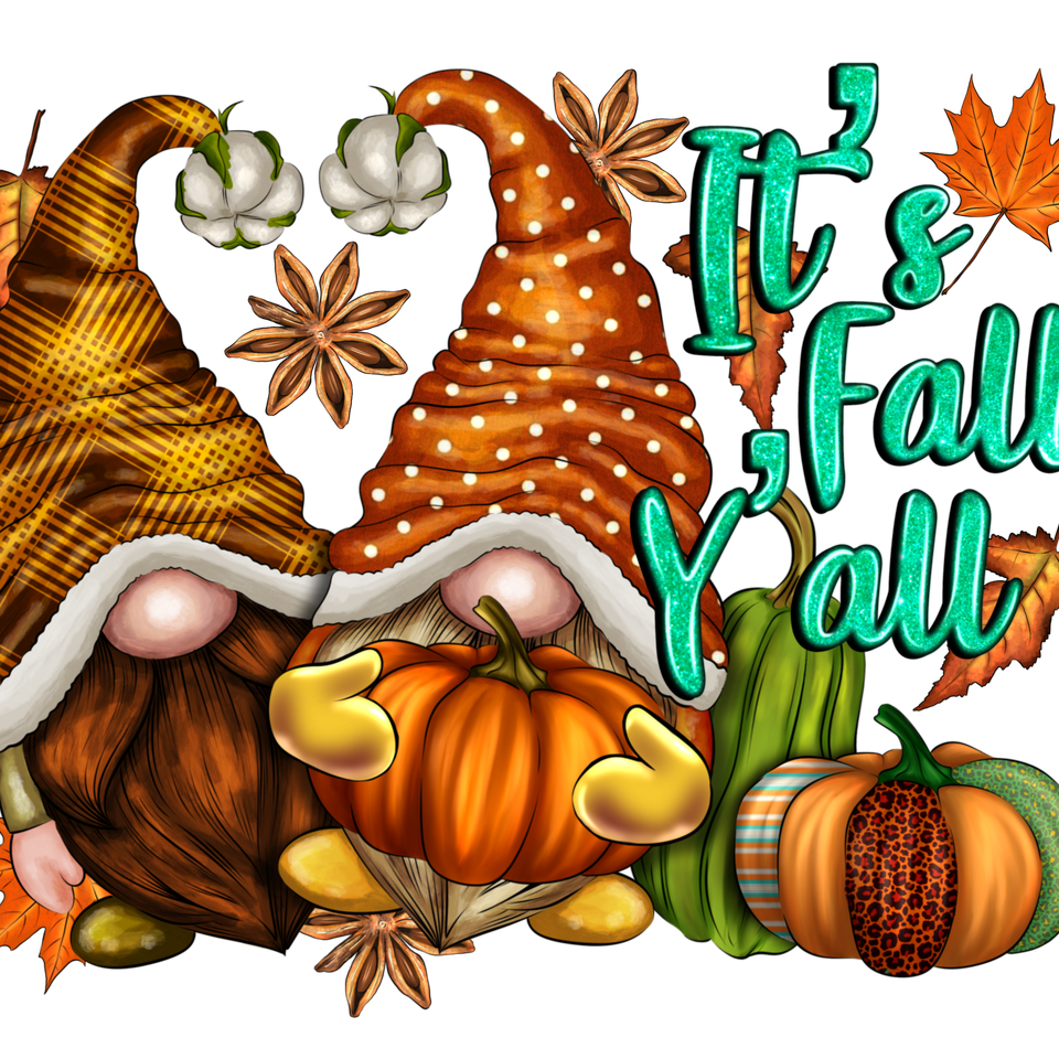 Seasons   fall two fall gnomes it’s fall y’all 