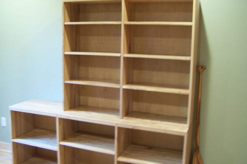 Commerical bookcase red elm 1